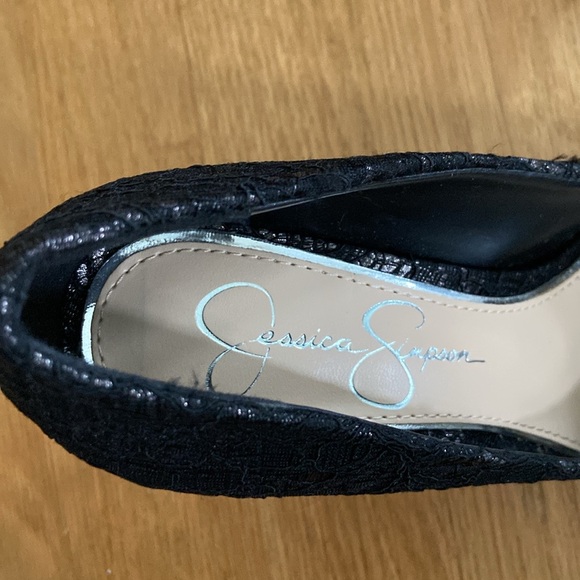 Jessica Simpson Like New “Carpena” Lacy Heels - Picture 3 of 14